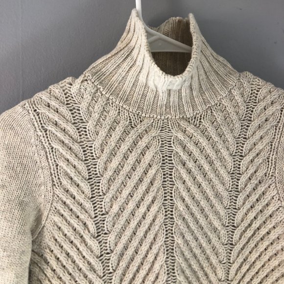 Vince Yak Wool Blend Chevron Knit Turtleneck Sweater XXS - Picture 6 of 12